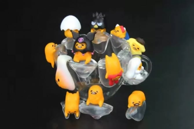 12 IN 1 Gudetama Limited Figurine Set with boxes