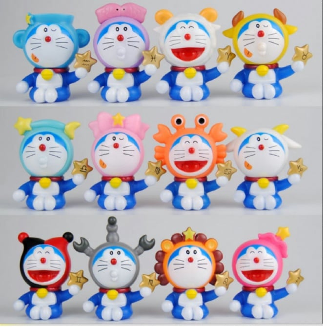 12 IN 1 Design Doraemon Figurine collection