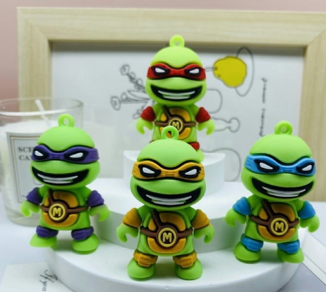 4 IN 1 Ninja Turtles cake topper