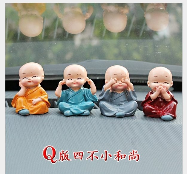 For Car KungFu 4 in 1 Buddhist monk