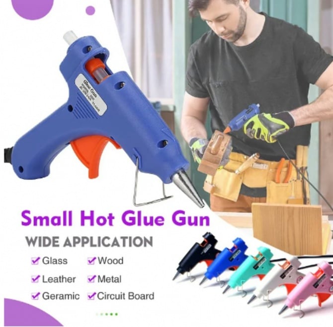 20W Hot Melt Glue Gun Industrial Mini Guns & Melt Glue Sticks Electric Heat Temperature Repair Tool DIY Accessories Art Wood PVC Heating Silicone Adhesive