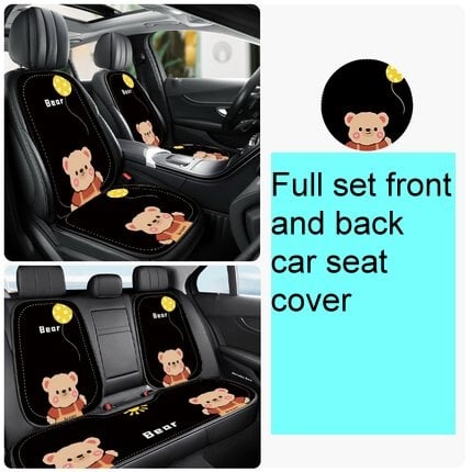 Teddy bear soft car seat cover