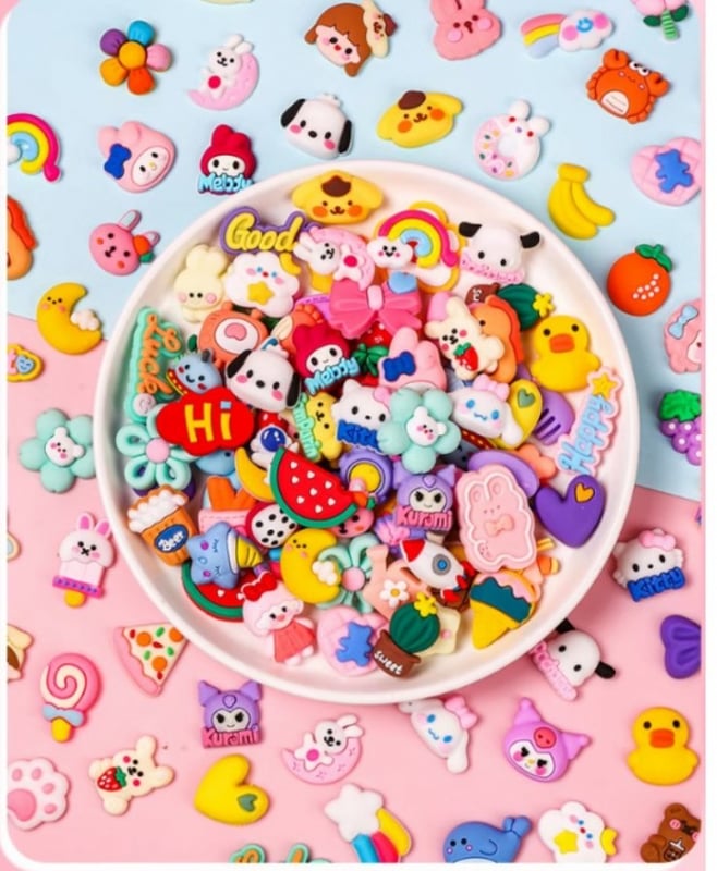 20pcs free 20pcs Water bottle 3D cute cartoon sticker DIY shoe refrigerator sticker mobile phone rubber sticker