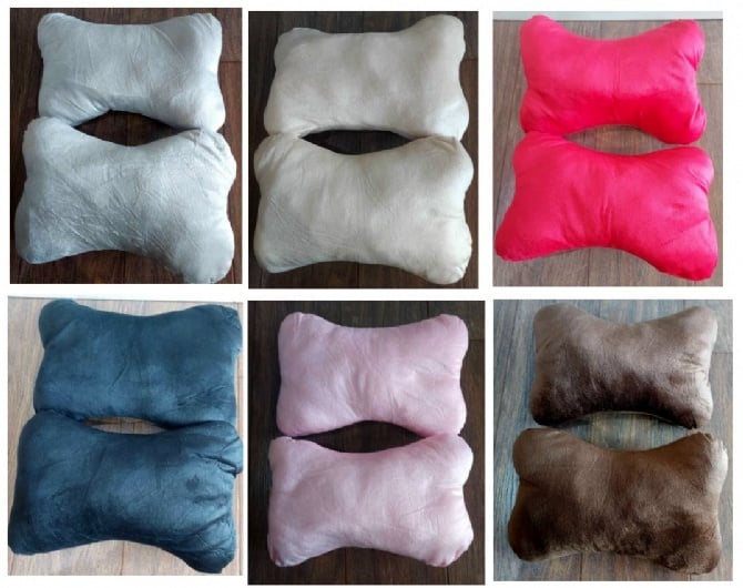 soft car neck pillow 6 colour