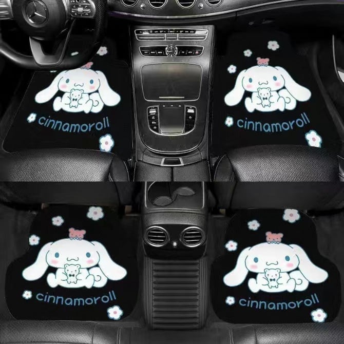 winnie panda doraemon lotso minnie Suede Car mat mats Doraemon washable