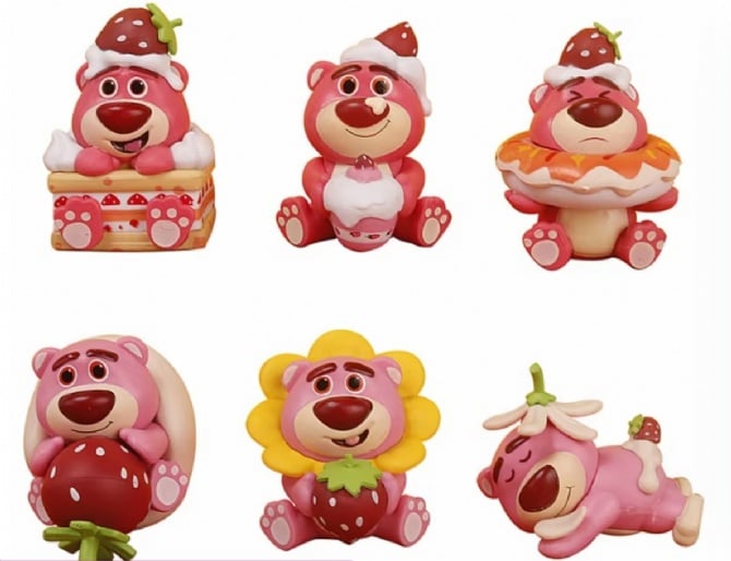 6 in 1 Sanrio lotso PVC Figurine Cake Topper collection