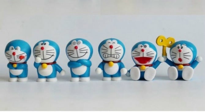 Doraemon Figurine Set Cake Topper  upgrade version