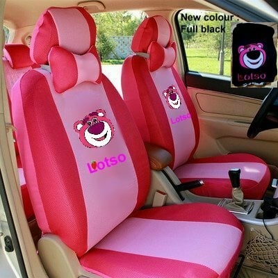 Lotso add thick Spacer Fabric Quality with full colour Full Set Car Seat Cover Front and Back Seat