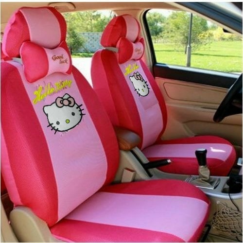 hello kitty Car seat cover add thick Spacer Fabric