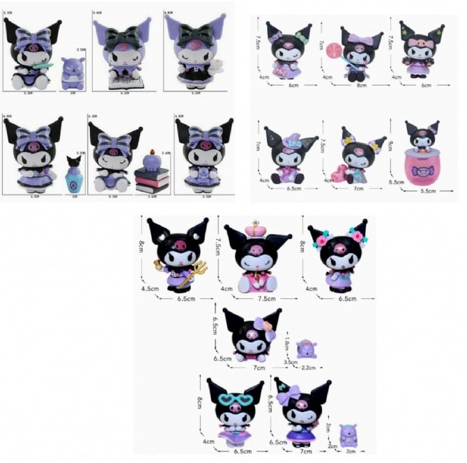 Sanrio Kuromi party candy PVC Figurine Cake Topper collection
