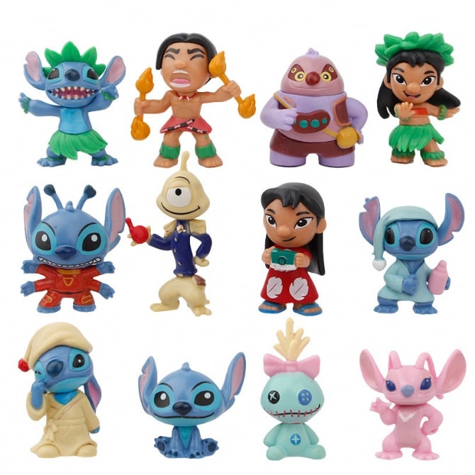 12 IN 1 Stitch Figurine Set / Cake Topper