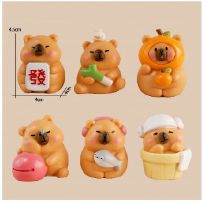 CAPYBARA FIGURE CAKE TOPPER