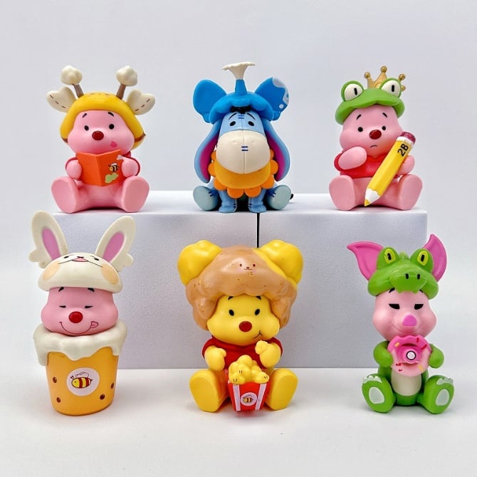 6 in 1 collection winnie figure cake topper
