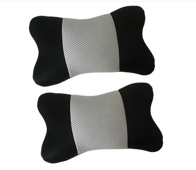 Add thick Spacer Fabric Quality car seat head pillow 1set 2pcs