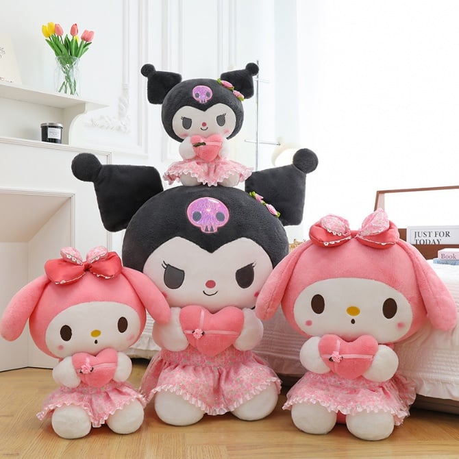 35cm Cotton Plush Stuffed sanrio kuromi melodyToy Kids Gift Stitch doll