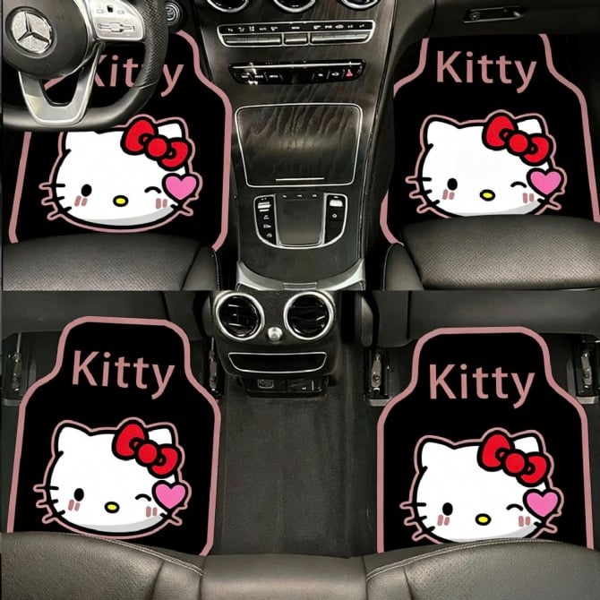hello kitty lotso shin chan Diatomaceous earth car floor mats wasteable