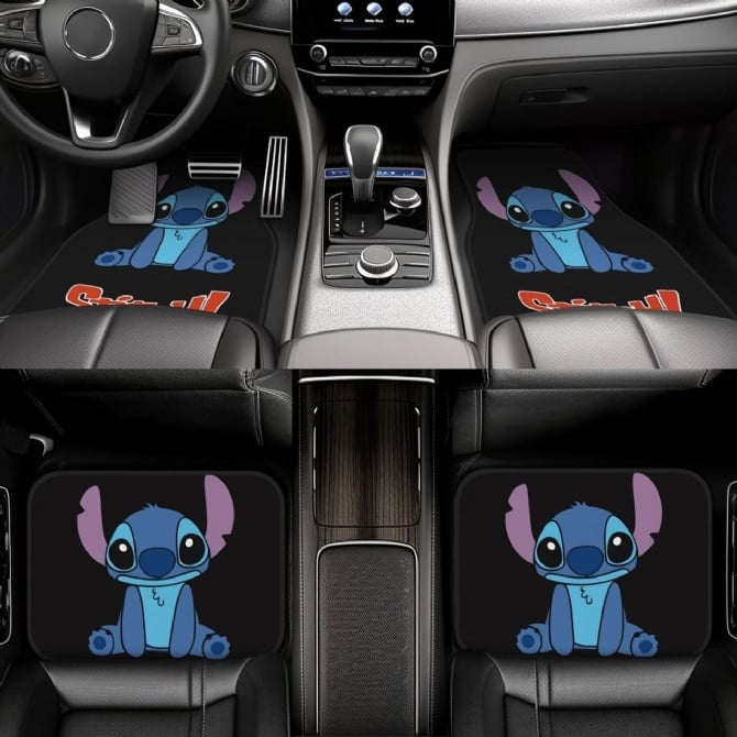 KUROMI MICKY HELLO KITTY STITCH car floor mats wasteable NON SLIP