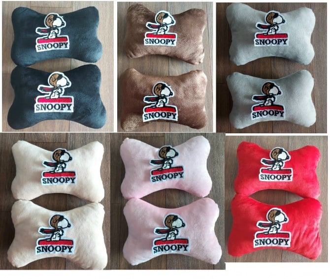 snoopy soft car neck pillow 1 pair 2pcs