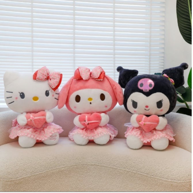 Floral sea Kuromi melody hello kitty soft plush toy Doll cute cartoon collection version 30-50cm