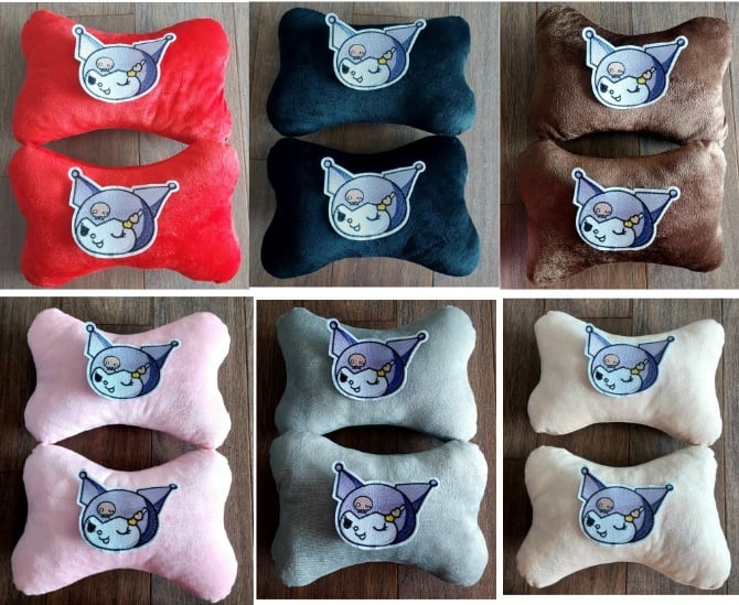 kuromi soft car neck pillow 1 pair 2pcs