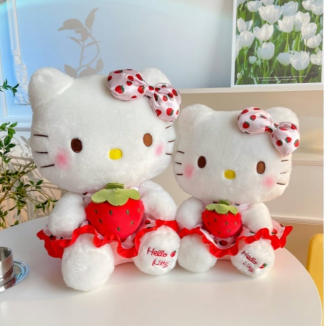 Hello kitty strawberry plush soft toys doll 30/50CM