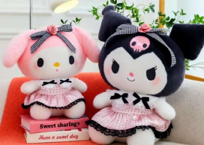 kuromi melody flower plush soft toys doll 30-50cm