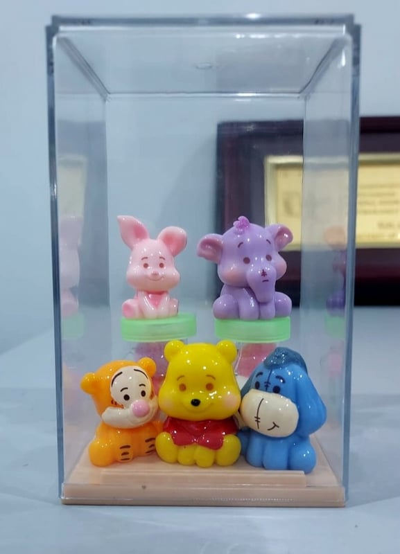 5 IN 1 winnie cute cake topper figure collection