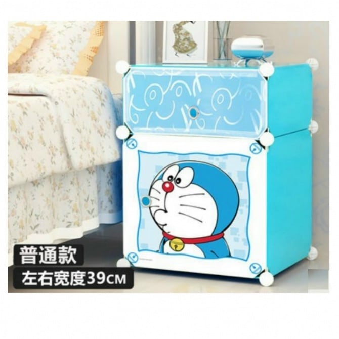 Cabinet 2 Cubes Doreamon Bed-Sided DIY Storage Box