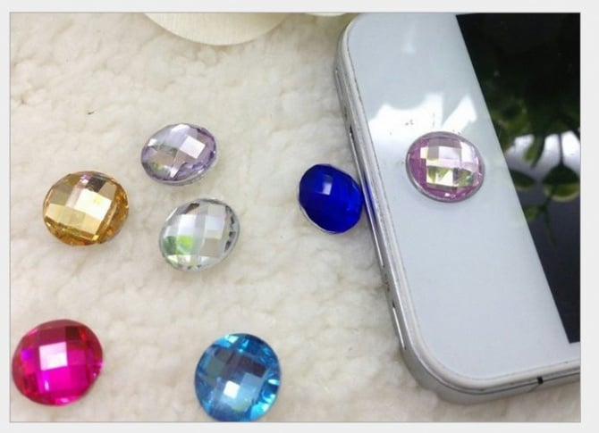 Apple Iphone Ipad Ipod touch Cartoon Pattern Home button sticker 1set -3pcs