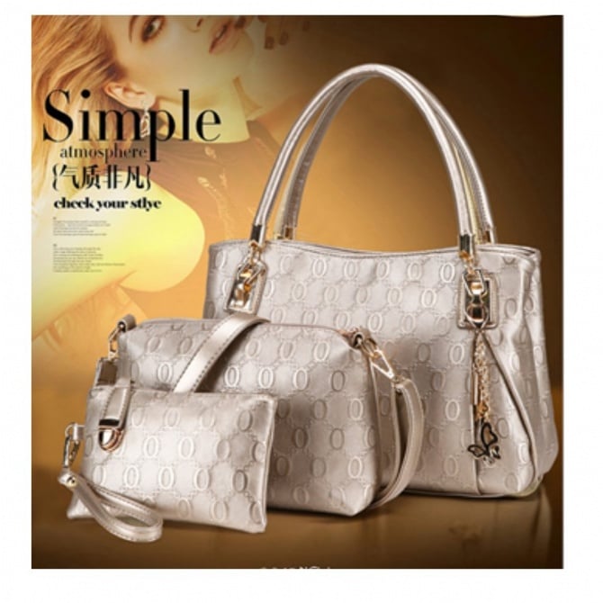 3 in 1 Korea stylesTote Bag, Handbag - free key holder