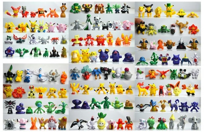 144 Pokemon Figurine set / cake Topper