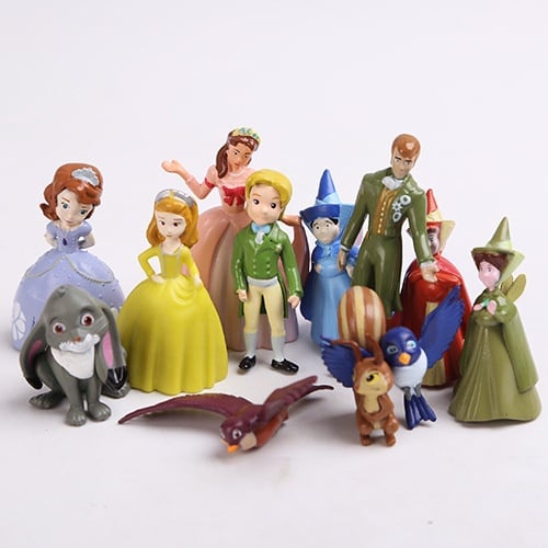 12 in 1 Sofia the first Figurine set  Cake Topper