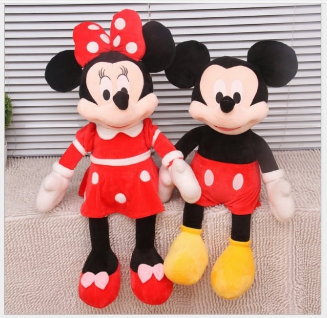 Micky / Minnie soft doll toy 20cm/40cm free sticker