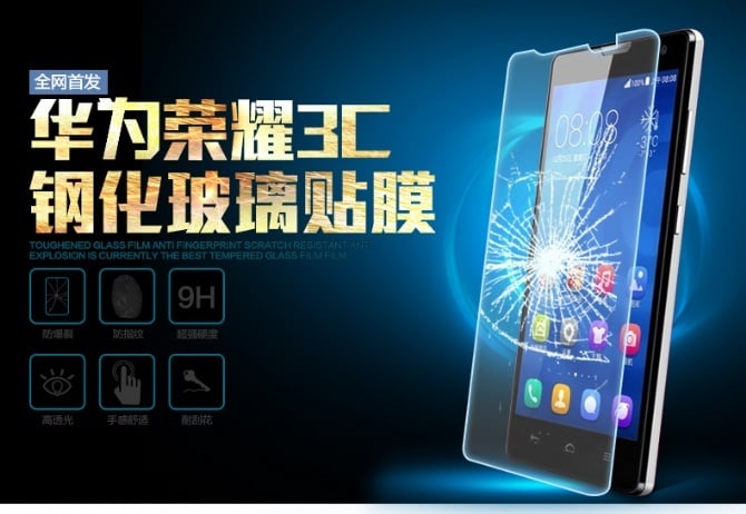 Huawei Tempered Glass screen protector honor 4C/6/4X/3C/3C lite