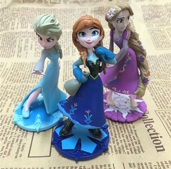 3 in 1 Frozen Disney  Elsa, AnnaCake Topper /Figure set