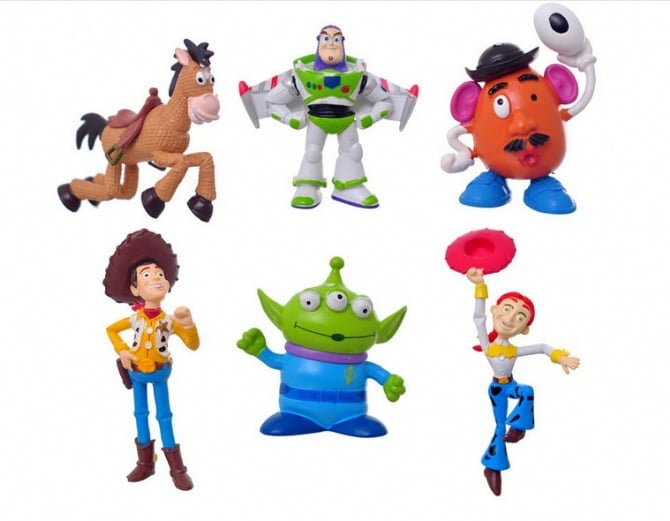 6 in 1 toy story Cake Topper / Figure set