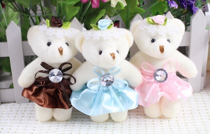 Teddy bear 12cm with diamond