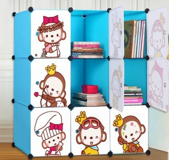 Cabinet 9 Cubes monkey BOOKSELF DIY Storage Box