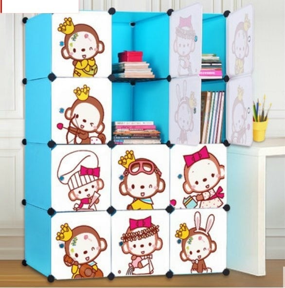 Cabinet 12 Cubes monkey BOOKSELF DIY Storage Box