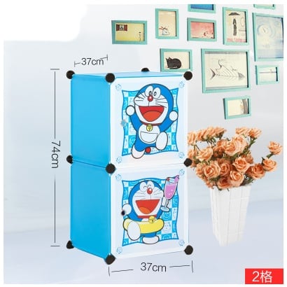 Cabinet 2 Cubes Doraemon DIY Wardrobe