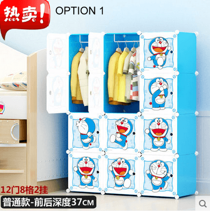 Cabinet 12 Cubes Doraemon DIY Wardrobe