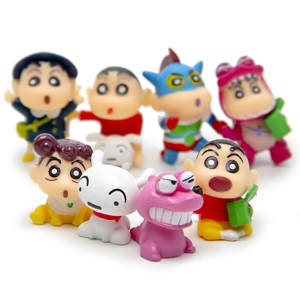 8 IN 1 Shin Chan cute Figurine Set / Cake Topper