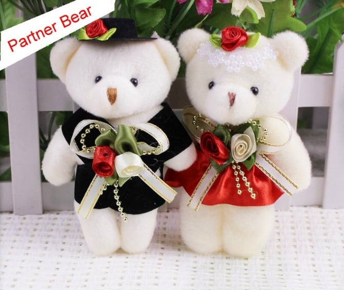 Partner Teddy bear 12cm - 1set