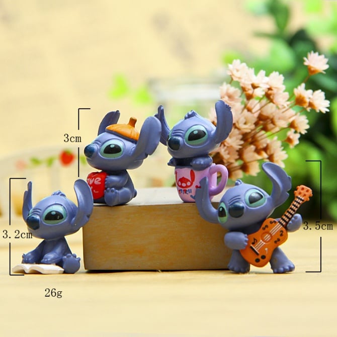 4PCS/6PCS Stitch Figurine Set / Cake Topper