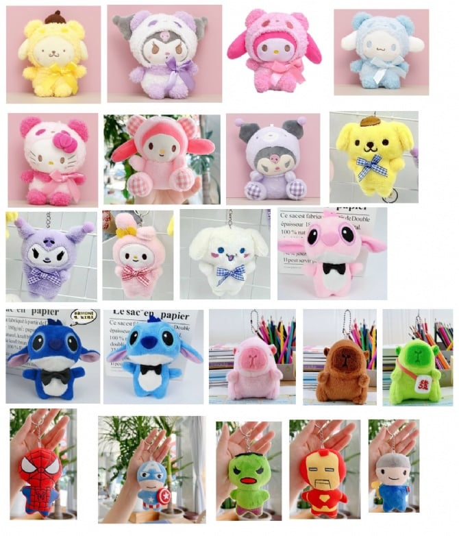 soft toys 11cm-13CM STITCH sanrio melody hello kitty