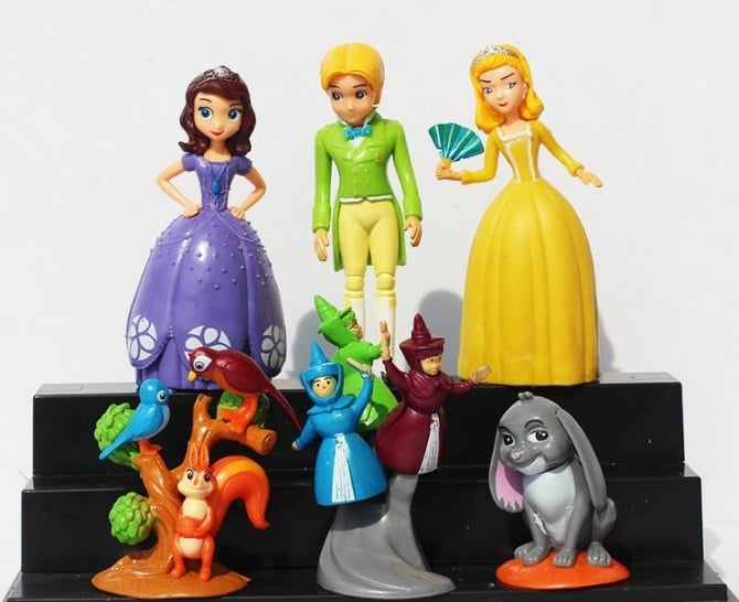 6 in 1 Sofia the first Figurine set  Cake Topper