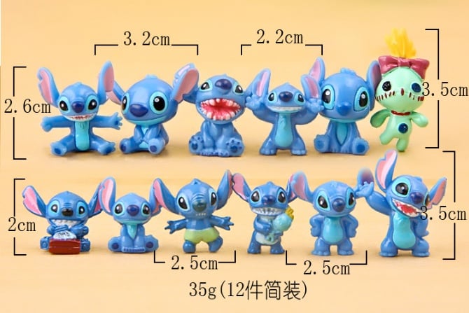 Stitch Figurine Set / Cake Topper