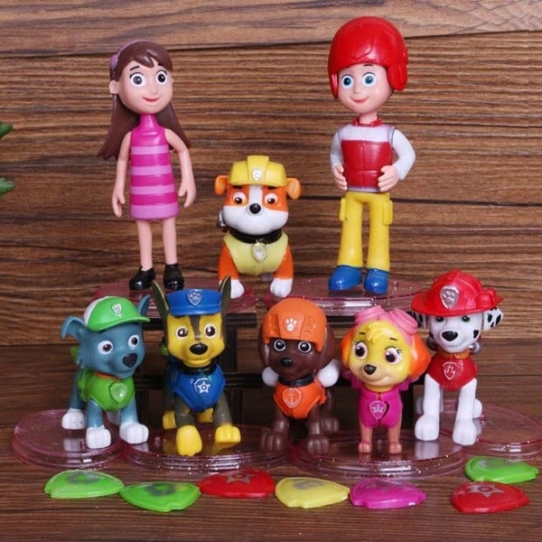 8 in 1 PAW Patrol Cake Topper /Figure set