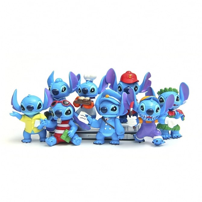 Stitch Figurine Set / Cake Topper (8 in 1)