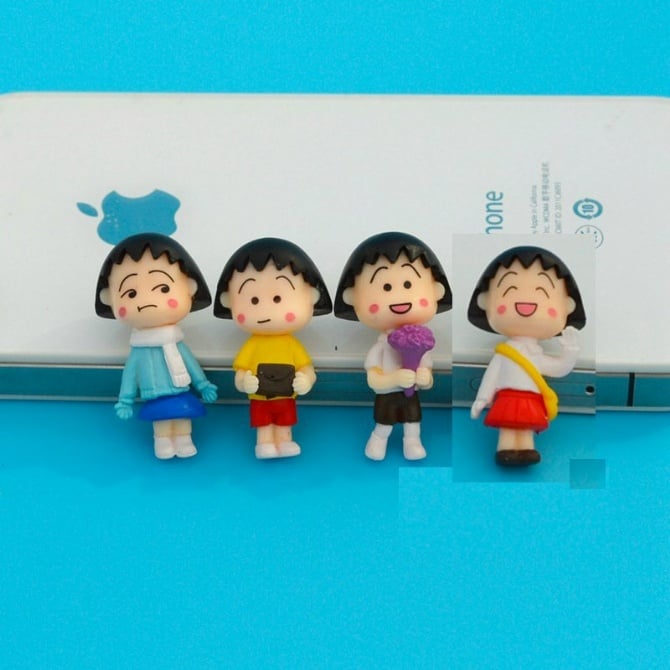 Sakura Momoko Figurine Set / Cake Topper (4 in 1)